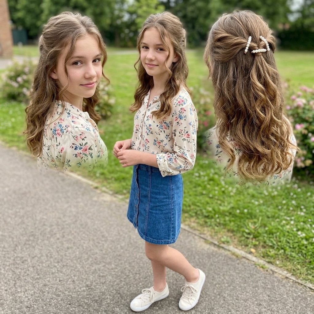 26 First-Day-of-School Hairstyles That Look Cute All Day Long 3 loading...