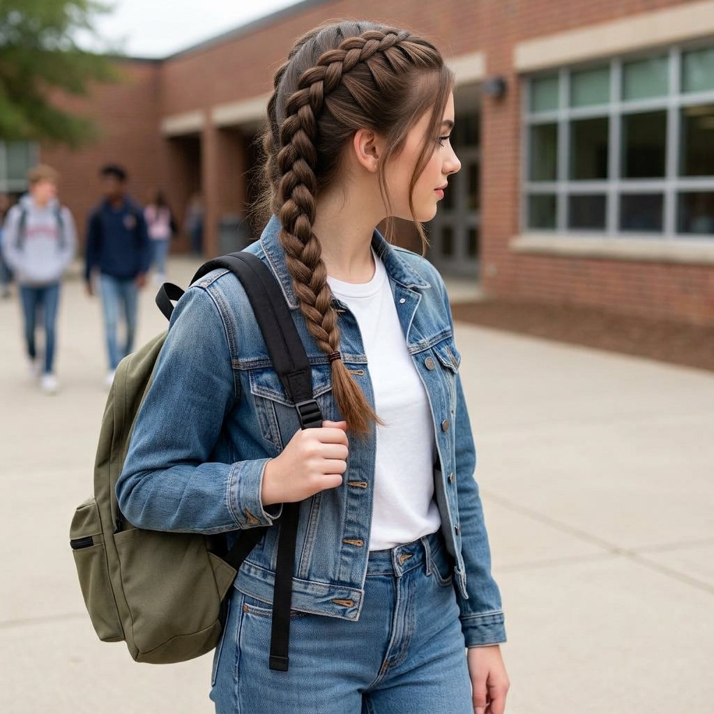 26 First-Day-of-School Hairstyles That Look Cute All Day Long 11 loading...